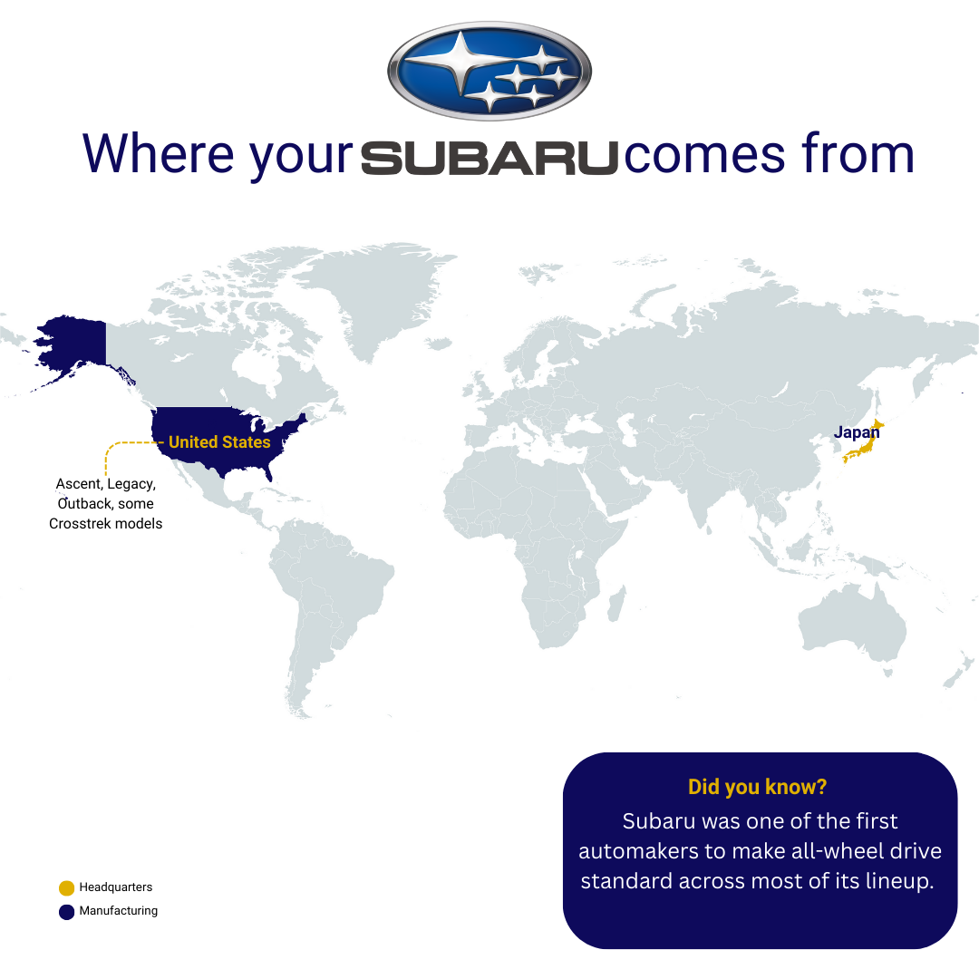 Car brand manufacturing location infographics 10