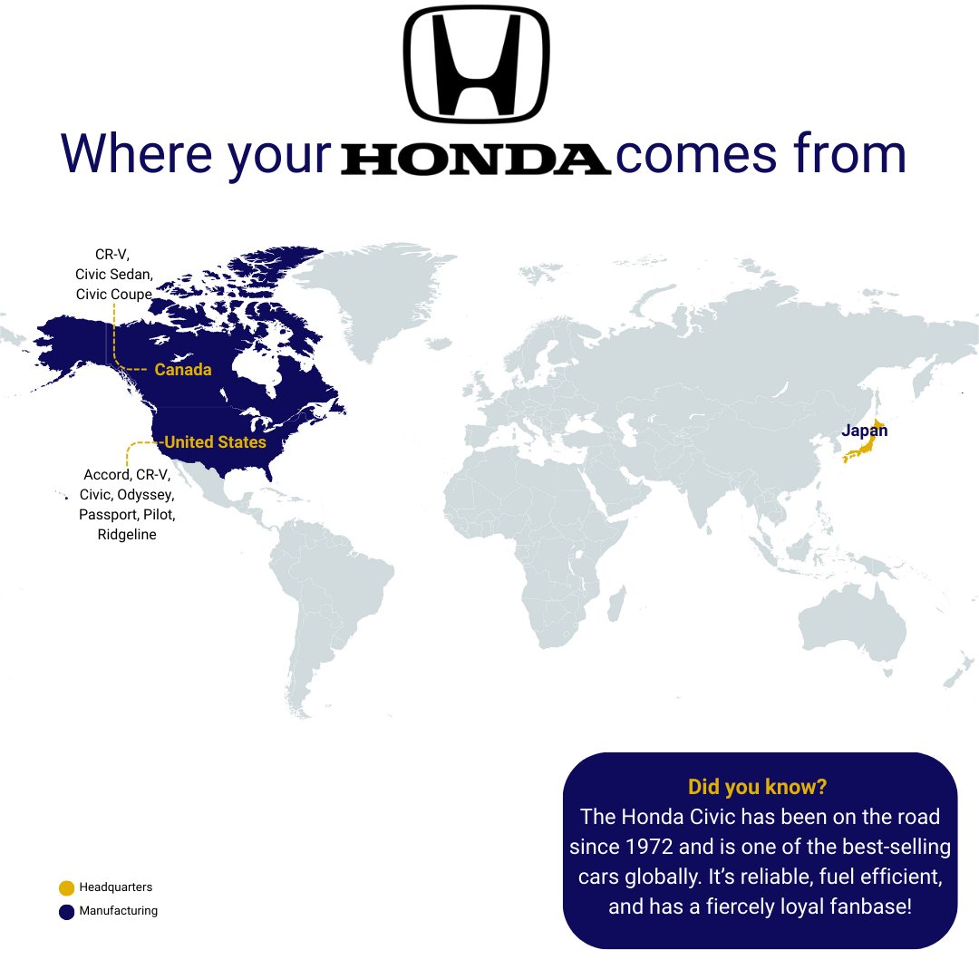 Car brand manufacturing location infographics 7
